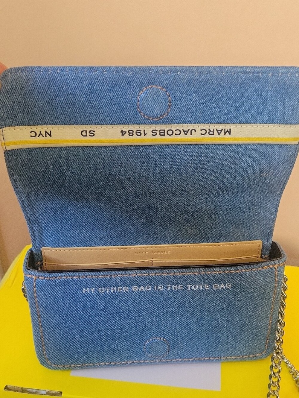 Marc Jacobs Denim Mini Crossbody in Light Blue - Picture 3 of 8